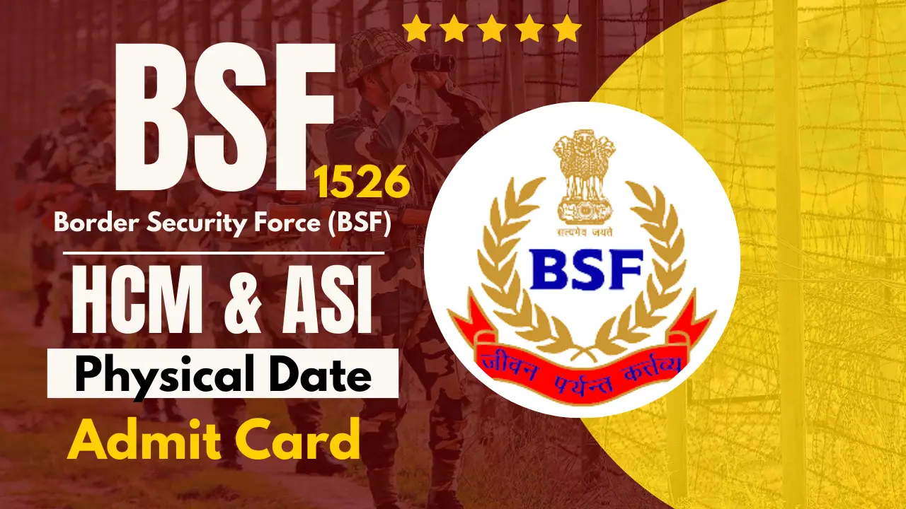 BSF HCM Physical Date 2024 Admit Card