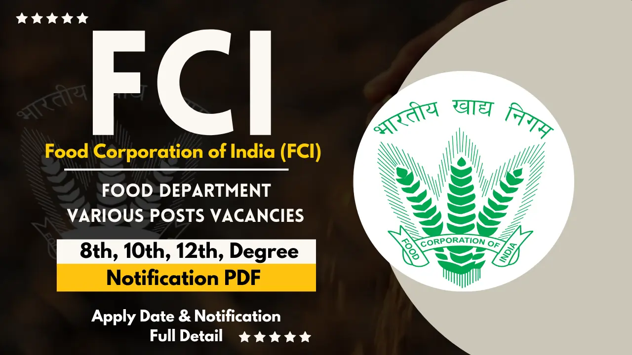 FCI Recruitment 2024 Notification PDF