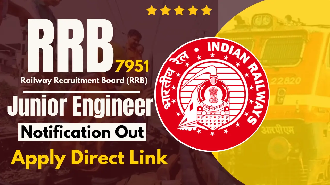 RRB JE Recruitment 2024 Notification Out