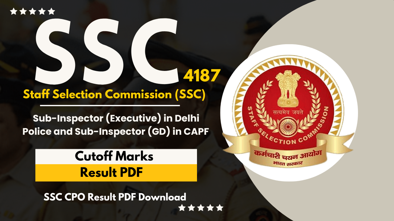 SSC CPO Result 2024