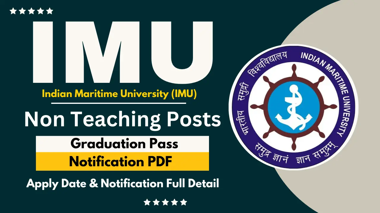 IMU Non-Teaching Recruitment 2024