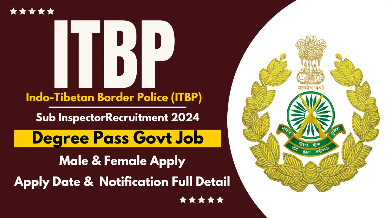 ITBP Sub Inspector Recruitment 2024