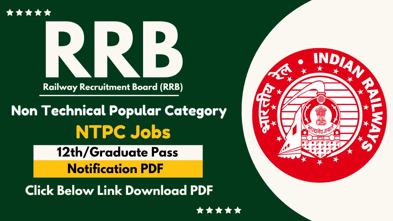 Railway NTPC Vacancy 2024 Notification Out