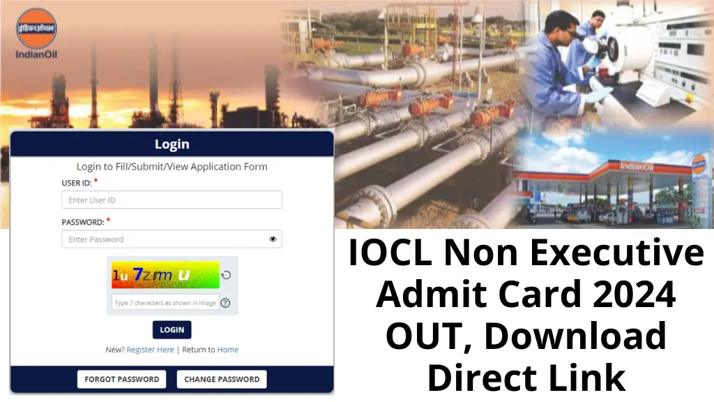 IOCL Non Executive Admit Card 2024 OUT, Download Direct Link